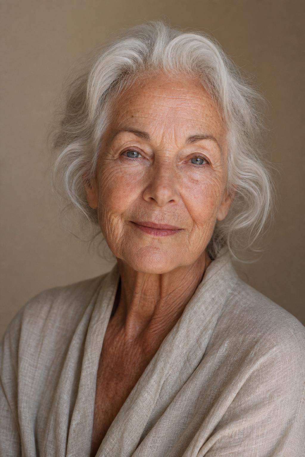Elegant older woman