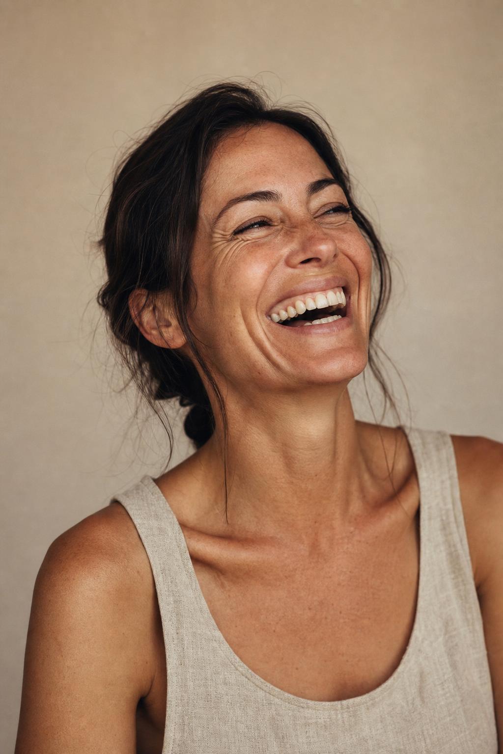 Woman laughing